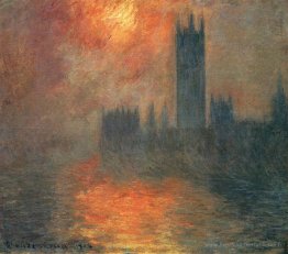 Maisons du Parlement, coucher de soleil