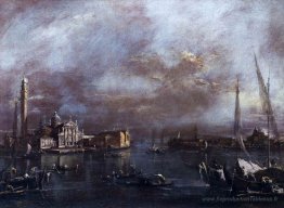 Le bassin de Saint Mark's Square, avec San Giorgio et la Giudecc