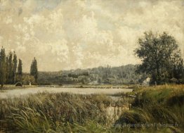 Paysage avec un affluent de la Seine, près de Paris