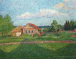 Paysage avec une maison