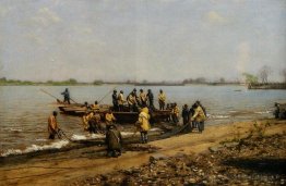 Pêche à l'alose à Gloucester sur la rivière Delaware