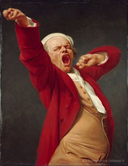 Autoportrait, bâillement