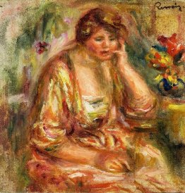 Andree dans une robe rose