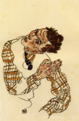 Autoportrait avec chemise à carreaux
