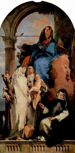 La vierge apparaissant aux saints dominicains