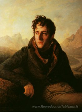 Portrait de la toile de fond du paysage de montagne
