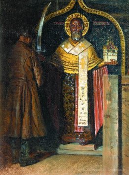 L'icône de Saint-Nicolas avec Pinega d'amont
