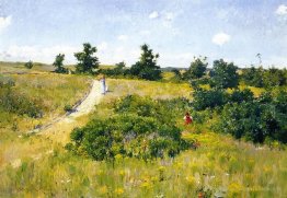 Paysage shinnecock avec des figures