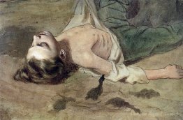 Etude ment à la peinture du garçon «The Court Pugachev»