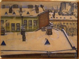 Les toits sous la neige
