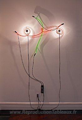 Emballage néon incandescent
