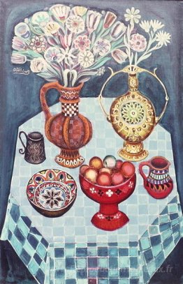Nature morte avec des pommes rouges