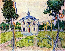 Hôtel de ville d'Auvers le 14 juillet 1890