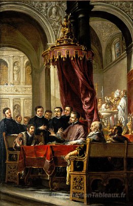 La conversion et le baptême de Saint-Augustin par Saint-Ambrose
