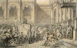 L'arrivée à l'Hôtel de Ville
