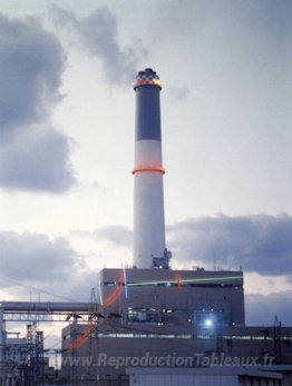 Neons pour la centrale électrique de lecture
