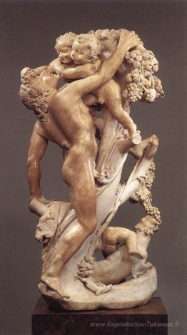 Bacchanal un faune taquiné par les enfants