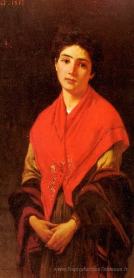 Dame en rouge