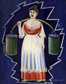 Femme avec seaux