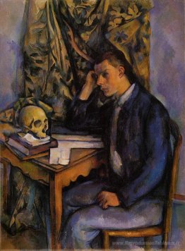 Jeune homme et crâne