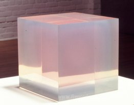 Cube bleu rose