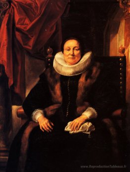 Portrait d'une dame assise sur une chaise