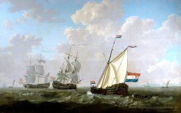 Le yacht de la chambre de VOC de Rotterdam 1790