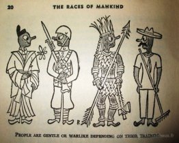 Illustration pour "The Races of Mankind" de Ruth Benedict et Gen
