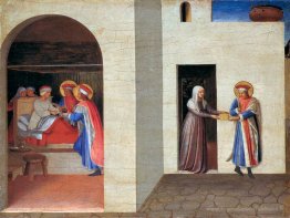 La guérison de Palladia par Saint Cosmas et Saint Damian