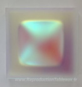 Carré (blanc irisé)