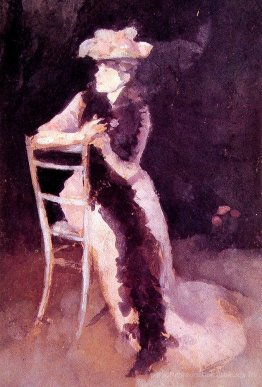 Portrait de rose et d'argent de Mme Whibley