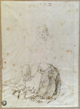 Assis Marie avec l'enfant
