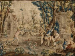 Les Amusements Champêtres: Le Cheval Fondu (tapisserie)