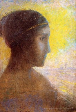 Chef d'une jeune femme de profil