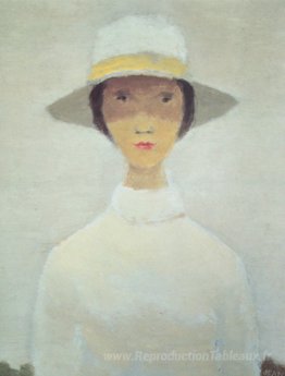 La femme au chapeau blanc