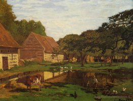 Une cour de la Normandie