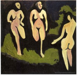 Nudes dans une prairie