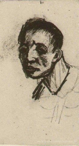 Tête d'un homme,