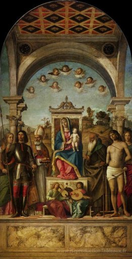 Madonna et enfant avec des saints