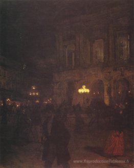 Opera paryska w nocy