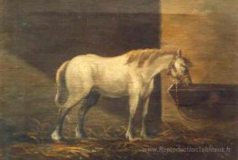 Cheval dans la grange