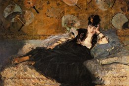 La dame avec des fans, portrait de Nina de Callias