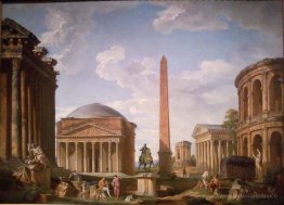 Roman Capriccio: Le Panthéon et autres monuments