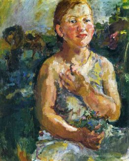 Une fille aux fleurs