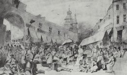 Le marché à Moscou