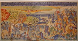 Decimus iunius brutus près de la rivière Lima, tapisserie