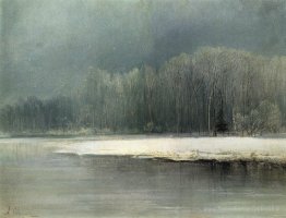 Paysage d'hiver. Rime