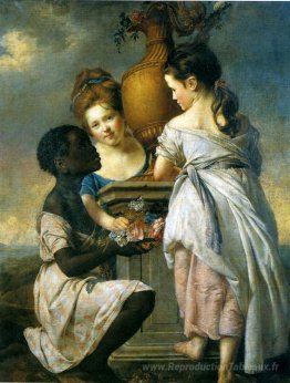 Une conversation entre filles, ou deux filles avec leur serviteu
