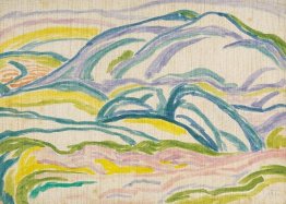 Paysage avec des montagnes