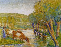 La rivière et les saules, Eragny